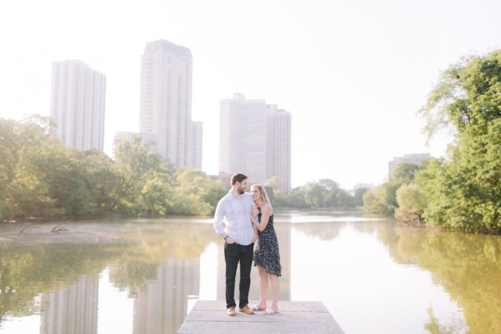 lincoln park chicago engagement session