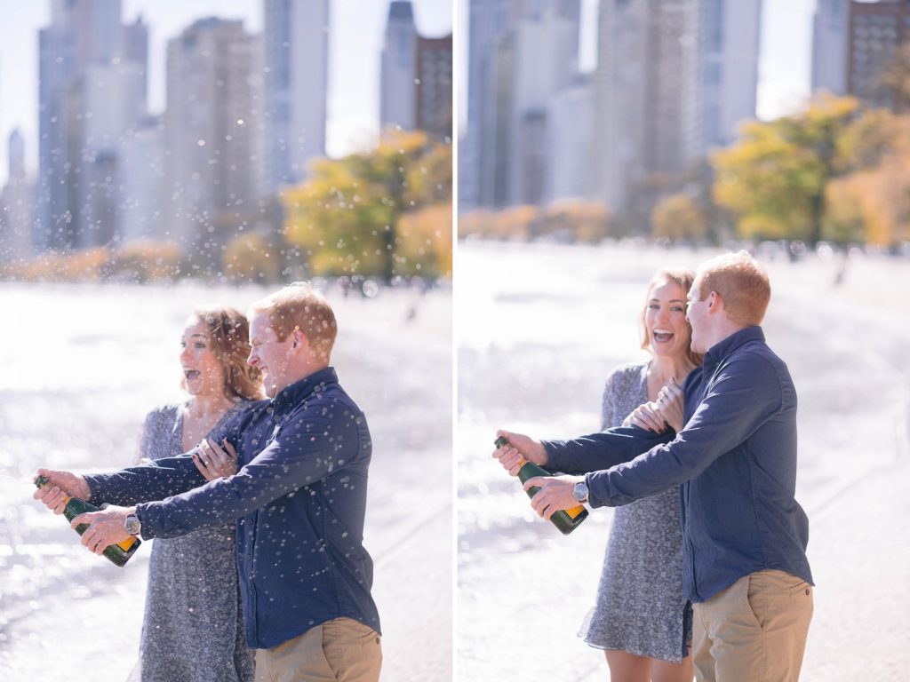 north avenue beach chicago engagement session photographer