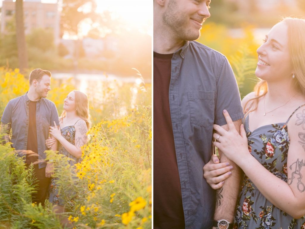 chicago forest preserve engagement session