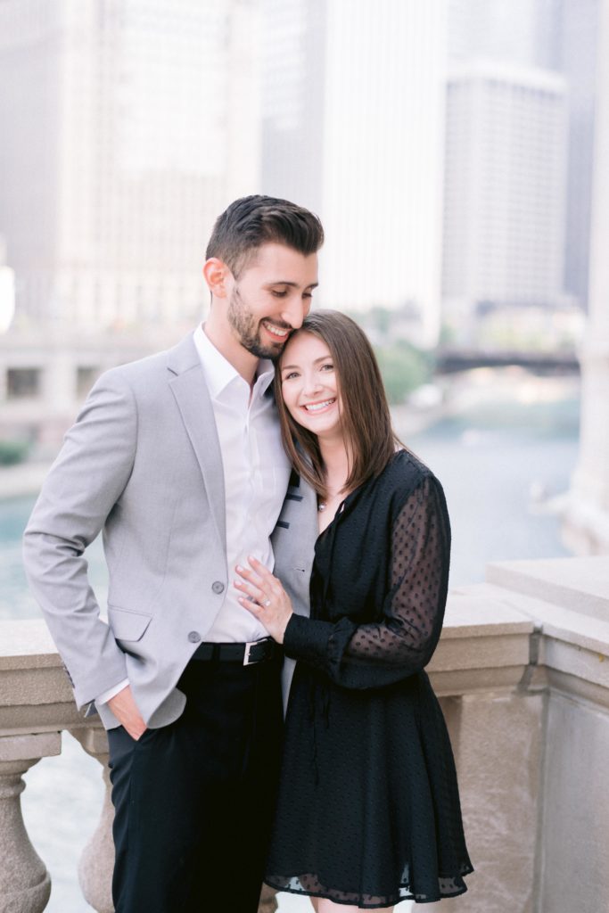 wrigley building engagement session