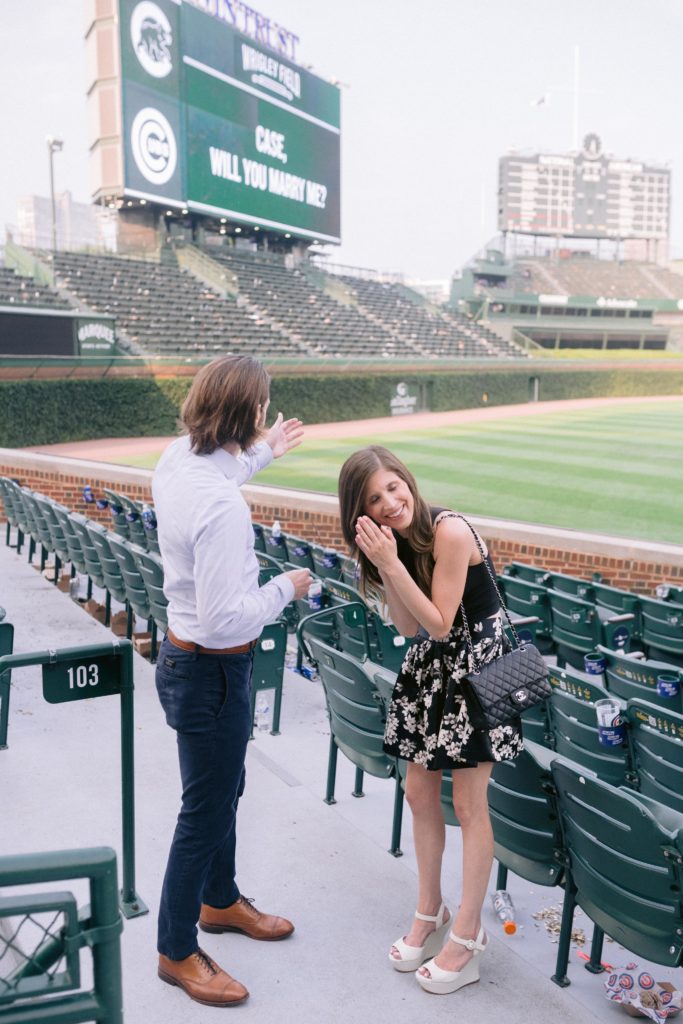 chicago cubs proposal photographer