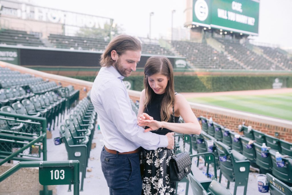 chicago cubs proposal photographer