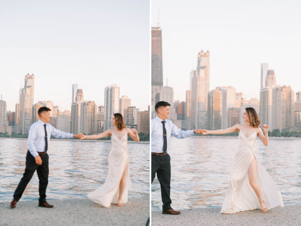 north avenue beach engagement session