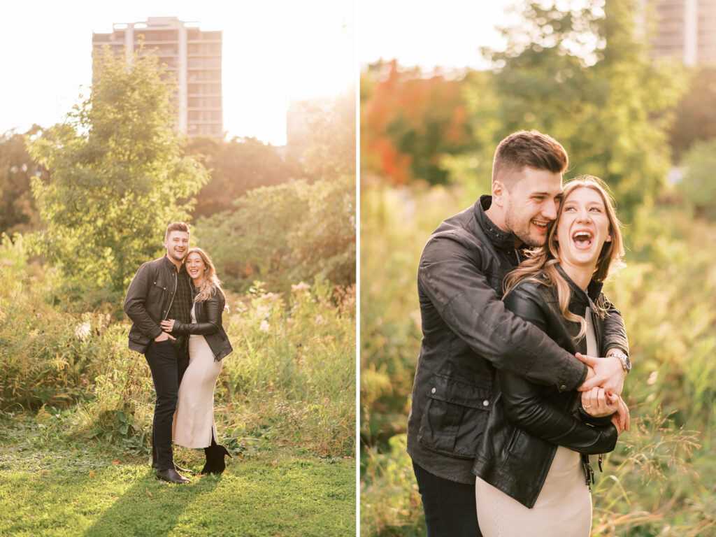 lincoln park chicago engagement session