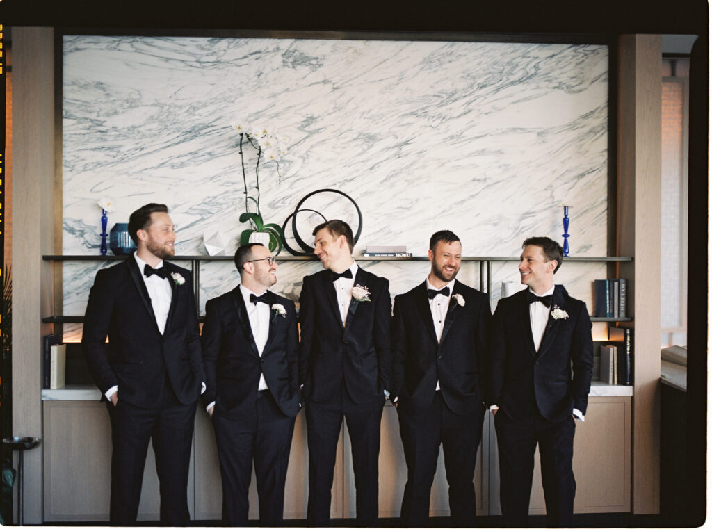 stylized wedding at St. Regis Chicago photographed on film by Danielle Heinson Photography