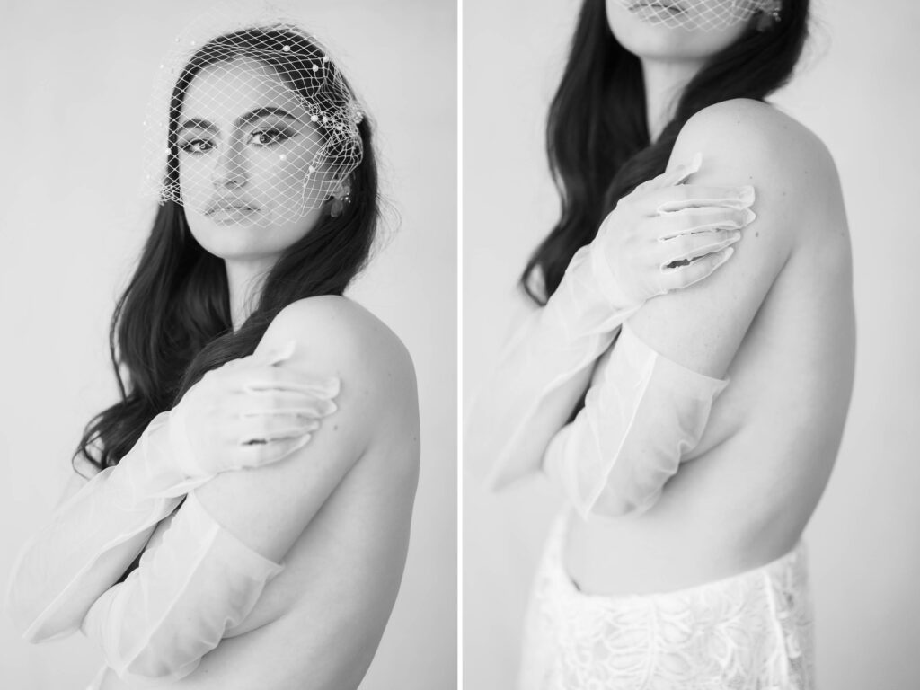 vintage bridal boudoir