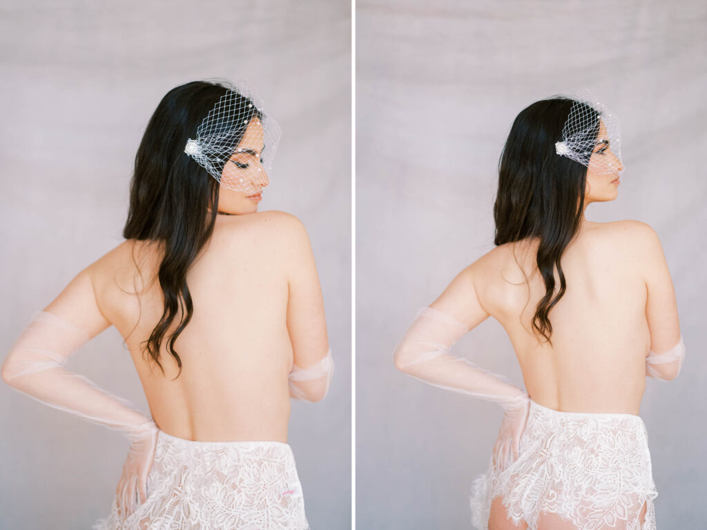 vintage bridal boudoir