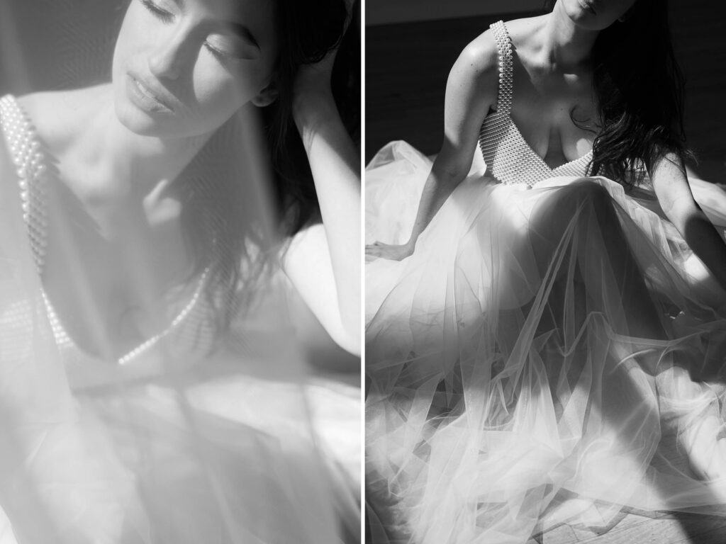 film boudoir photography; black and white boudoir photography