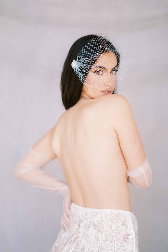 vintage bridal boudoir