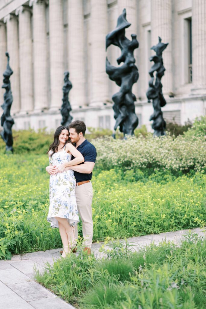 Spring Engagement Session at The Art Institute of Chicago 
