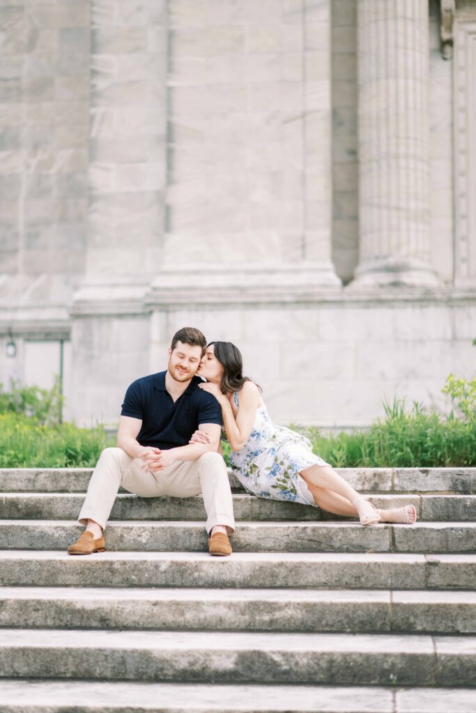 Spring Engagement Session at The Art Institute of Chicago 