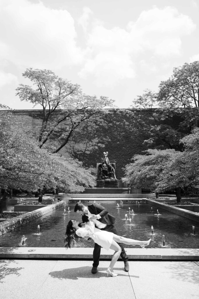Spring Engagement Session at The Art Institute of Chicago 