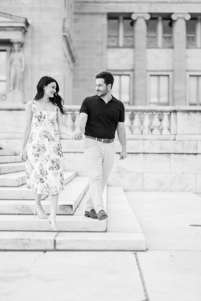 Spring Engagement Session at The Art Institute of Chicago 