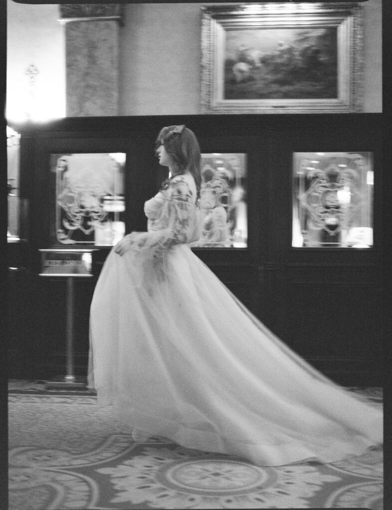 blur bridal portraits