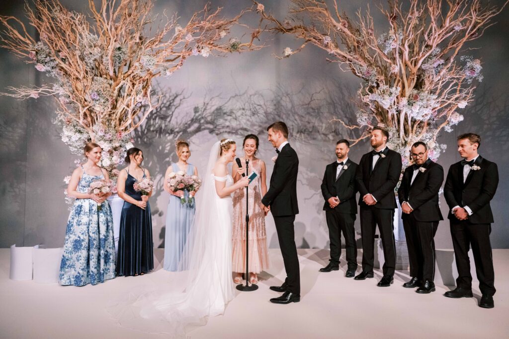 stylized wedding at St. Regis Chicago photographed on film by Danielle Heinson Photography