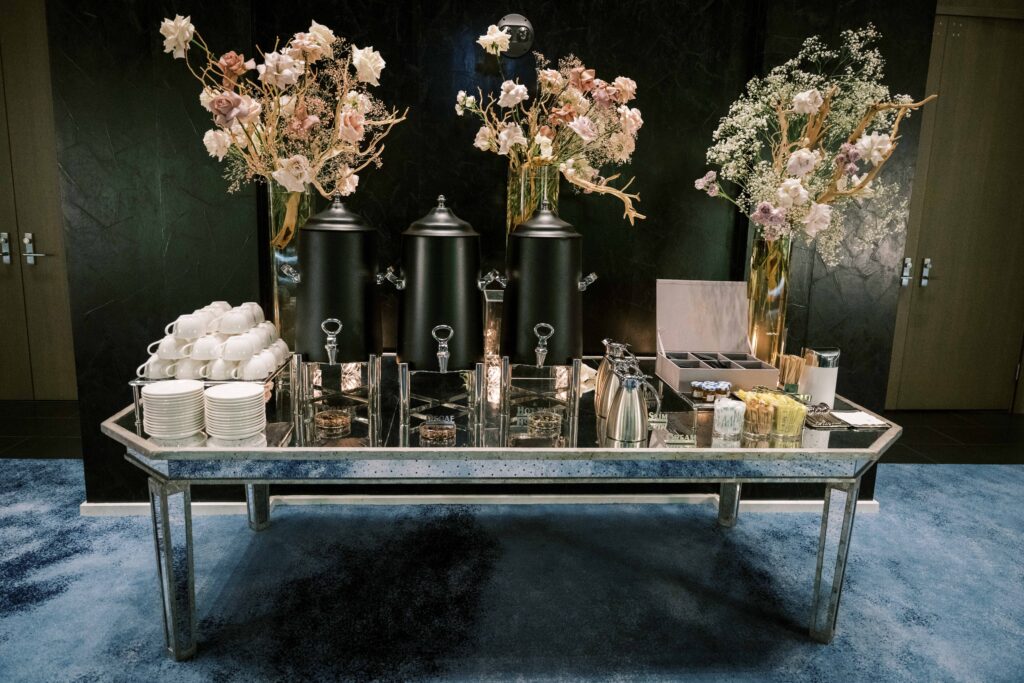 stylized wedding at St. Regis Chicago photographed on film by Danielle Heinson Photography