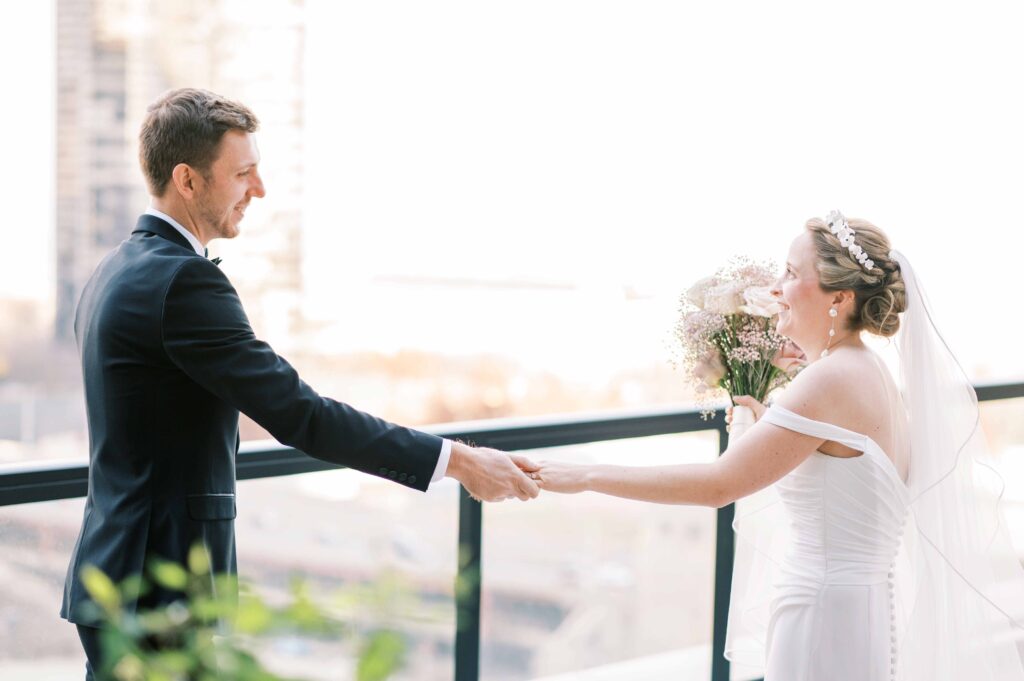stylized wedding at St. Regis Chicago photographed on film by Danielle Heinson Photography