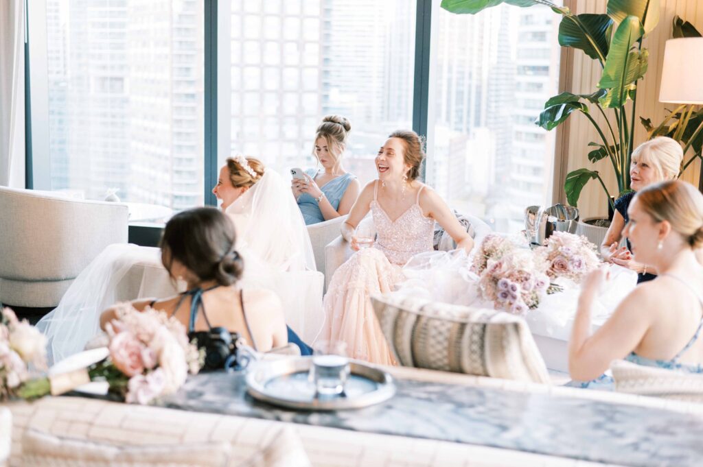 stylized wedding at St. Regis Chicago photographed on film by Danielle Heinson Photography