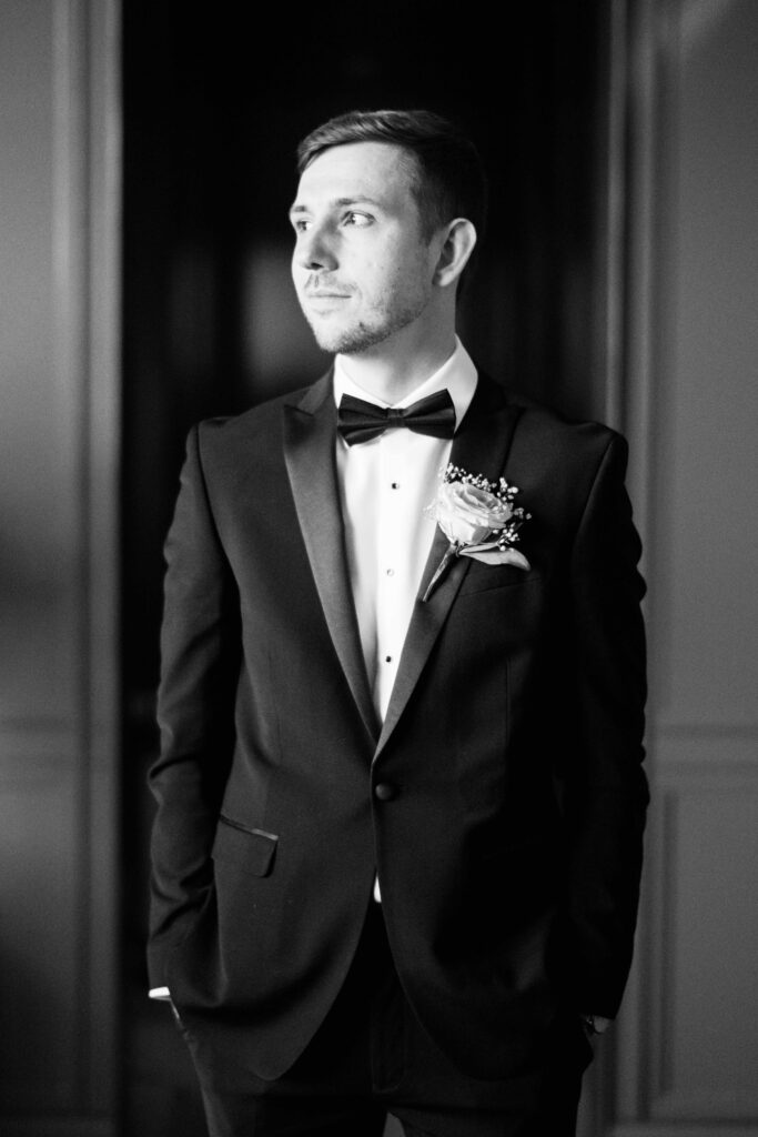 stylized wedding at St. Regis Chicago photographed on film by Danielle Heinson Photography