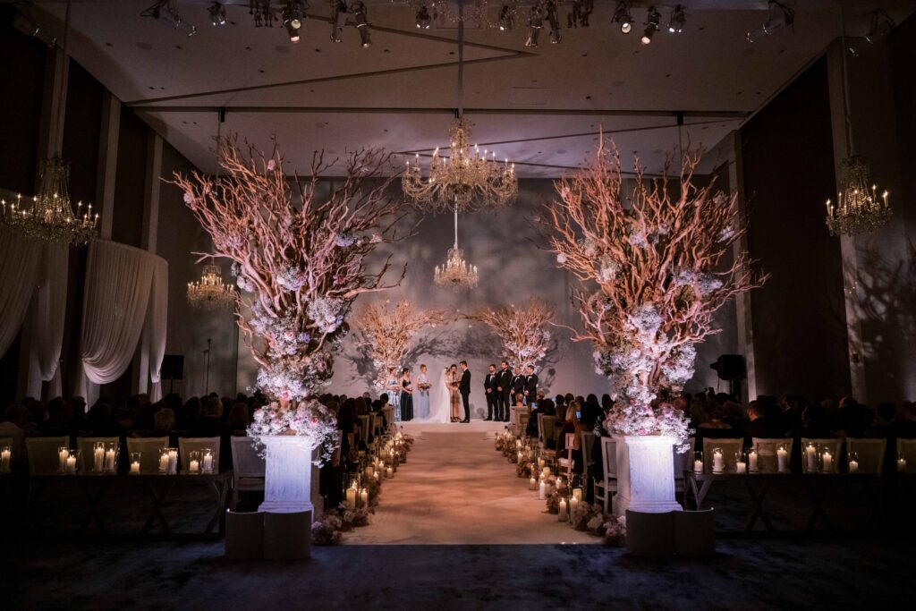 stylized wedding at St. Regis Chicago photographed on film by Danielle Heinson Photography
