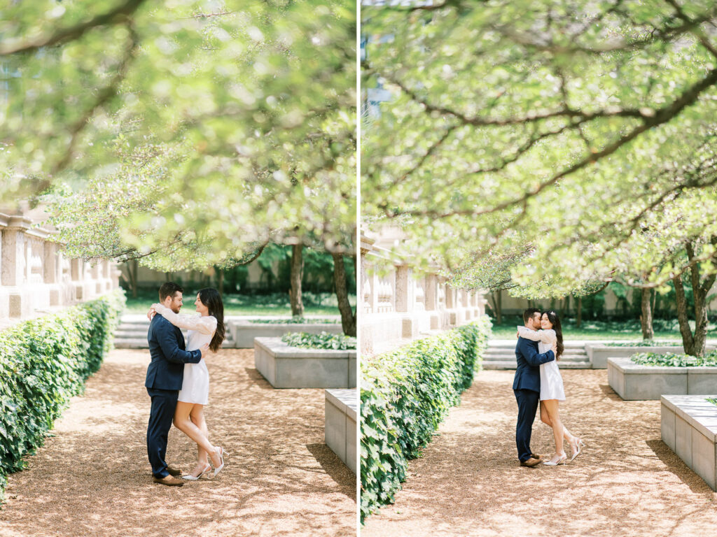 Spring Engagement Session at The Art Institute of Chicago 