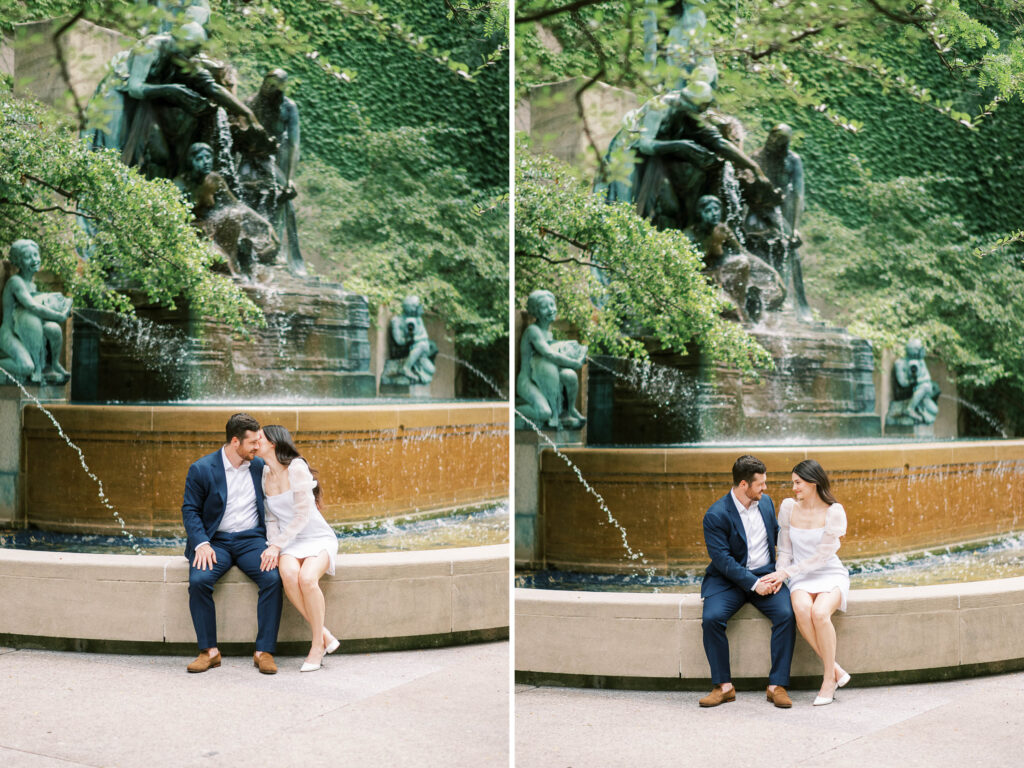 Spring Engagement Session at The Art Institute of Chicago 
