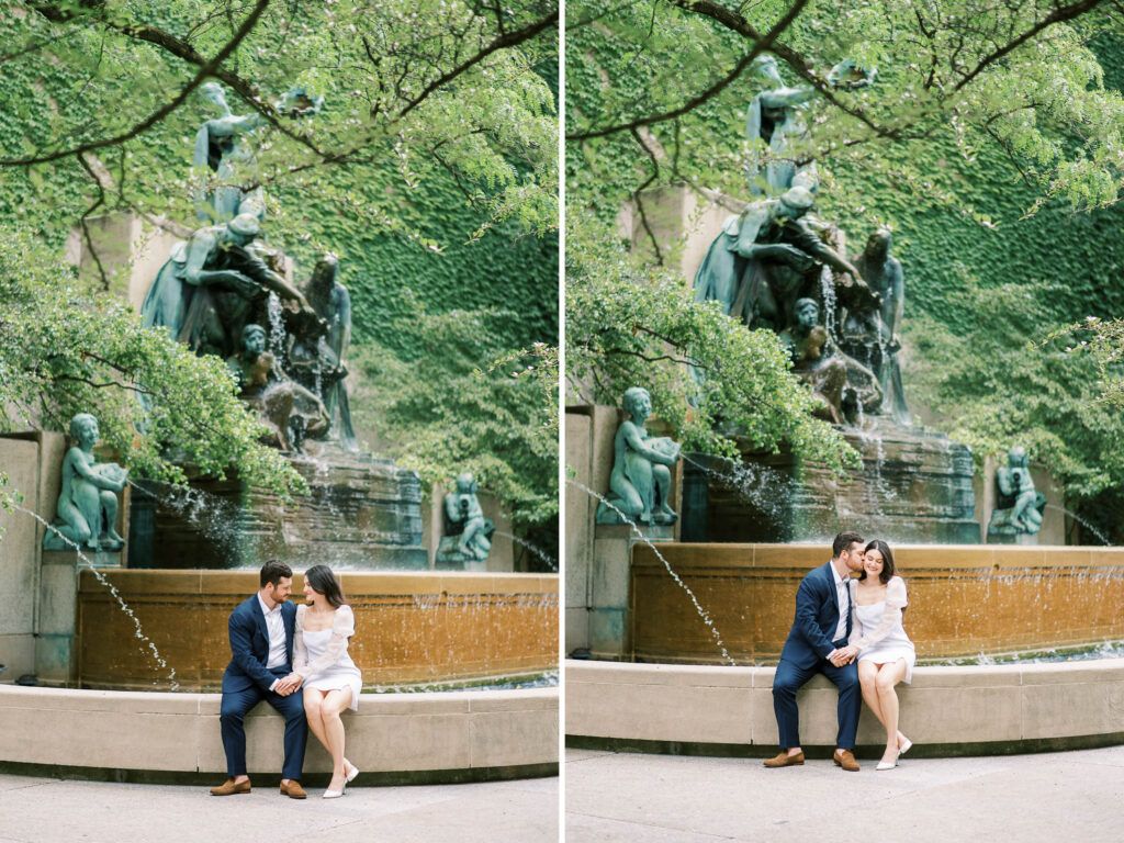 Spring Engagement Session at The Art Institute of Chicago 