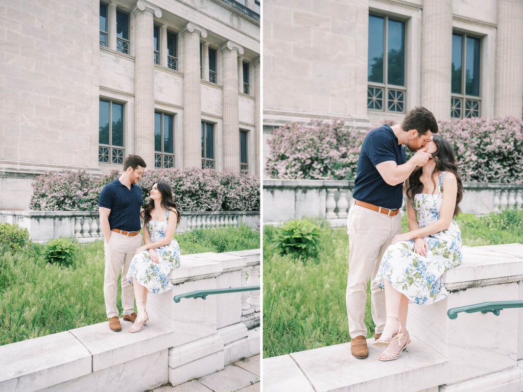 Spring Engagement Session at The Art Institute of Chicago 
