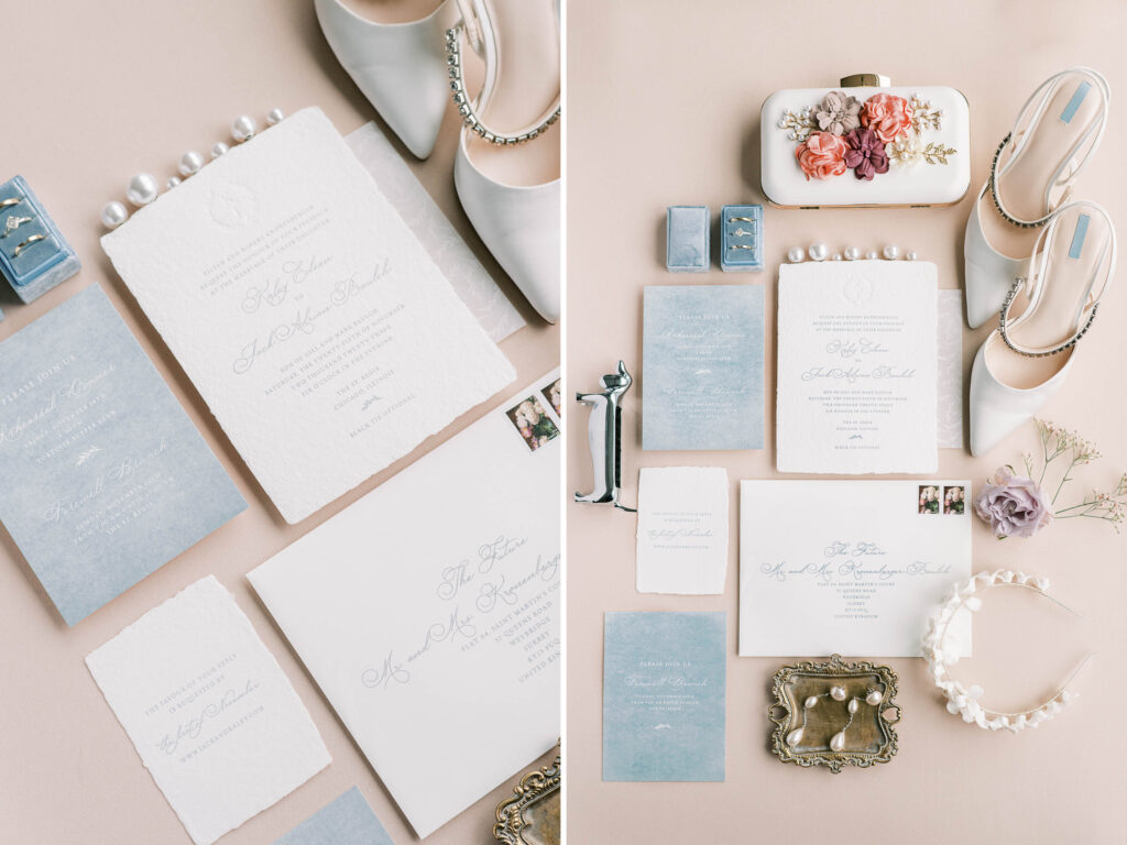 custom vintage wedding invitation suite