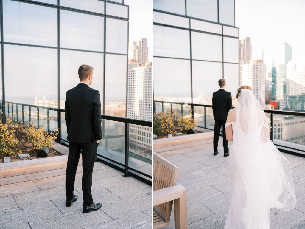 stylized wedding at St. Regis Chicago photographed on film by Danielle Heinson Photography