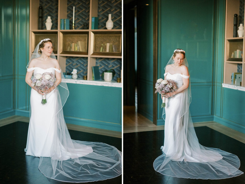 stylized wedding at St. Regis Chicago photographed on film by Danielle Heinson Photography