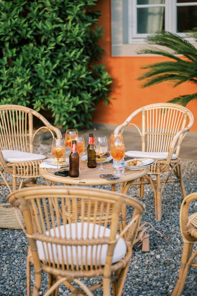 wedding welcome party photographed by Danielle Heinson Photography, destination wedding photography. Lucca, Italy. Tuscany weddings