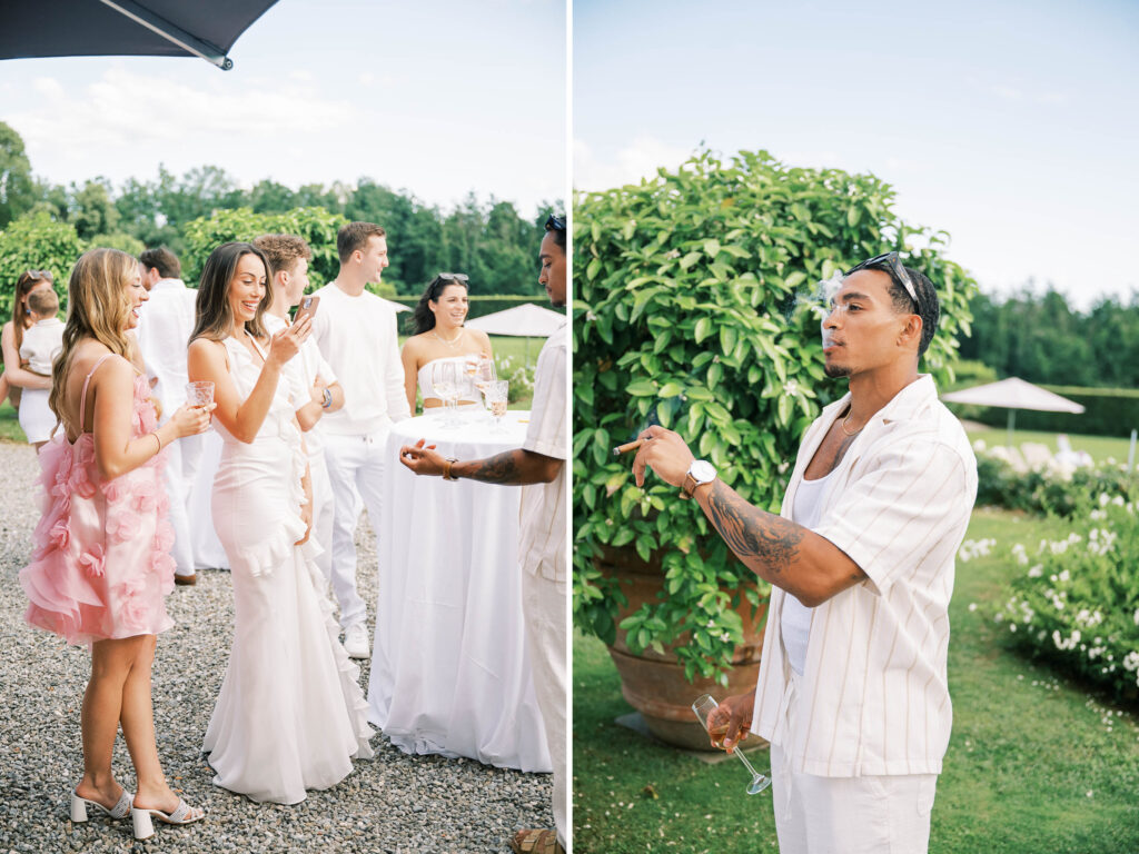 wedding welcome party photographed by Danielle Heinson Photography, destination wedding photography. Lucca, Italy. Tuscany weddings