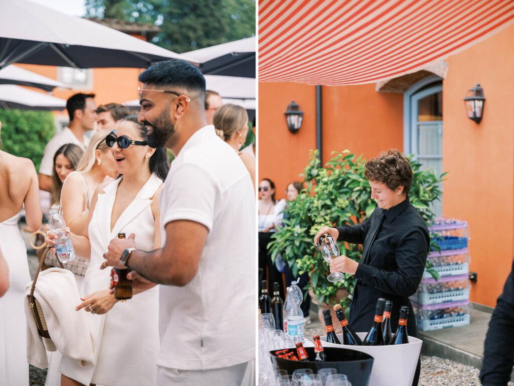 wedding welcome party photographed by Danielle Heinson Photography, destination wedding photography. Lucca, Italy. Tuscany weddings