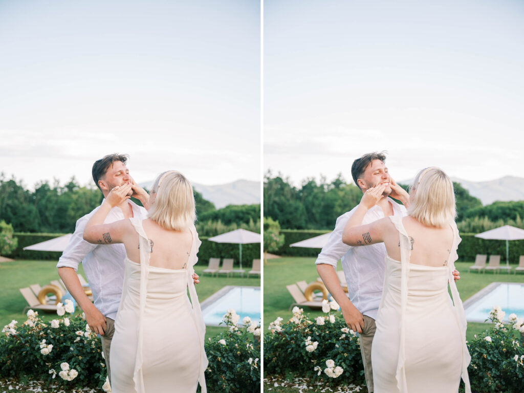 wedding welcome party photographed by Danielle Heinson Photography, destination wedding photography. Lucca, Italy. Tuscany weddings