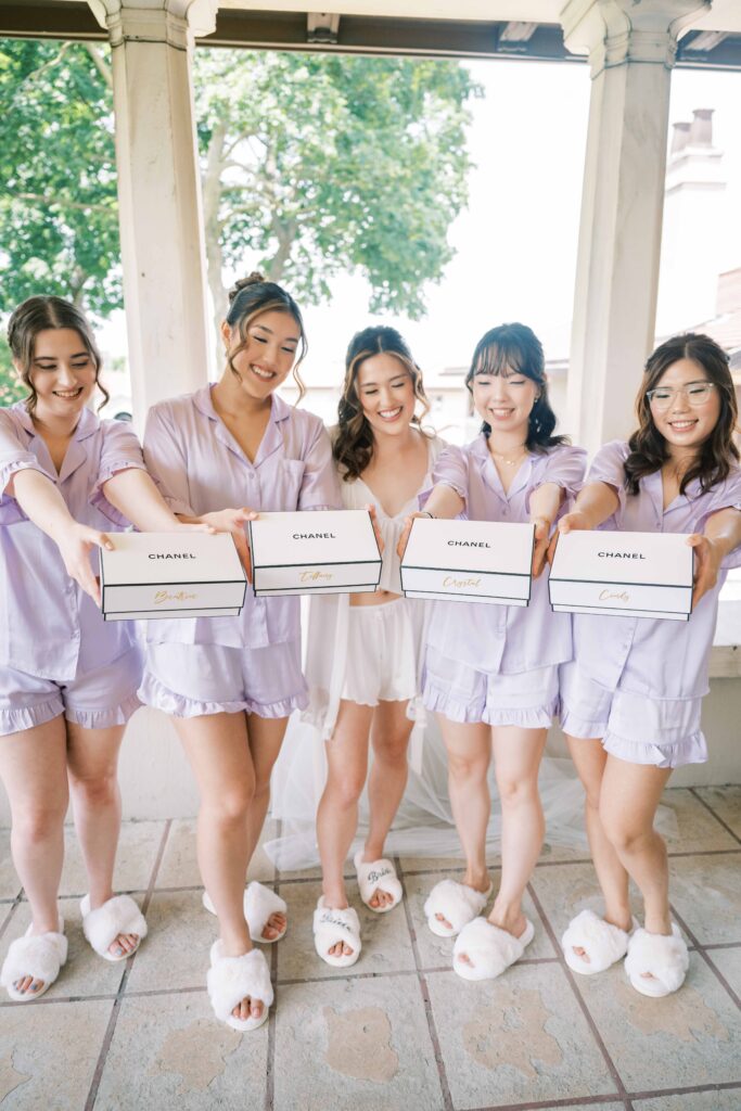 personalized bridesmaid gifts; perfume