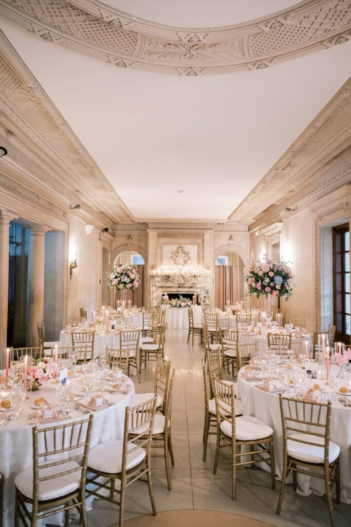 vintage modern regencycore / royalty core wedding design at The Armour House Mansion and Gardens