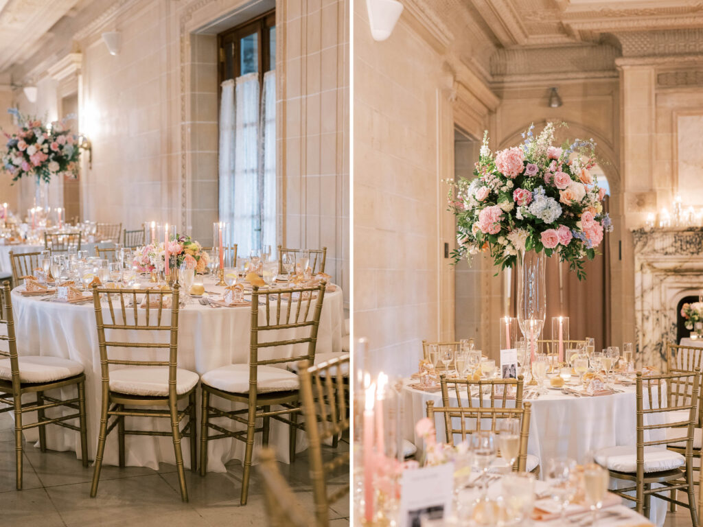 vintage modern regencycore / royalty core wedding design at The Armour House Mansion and Gardens