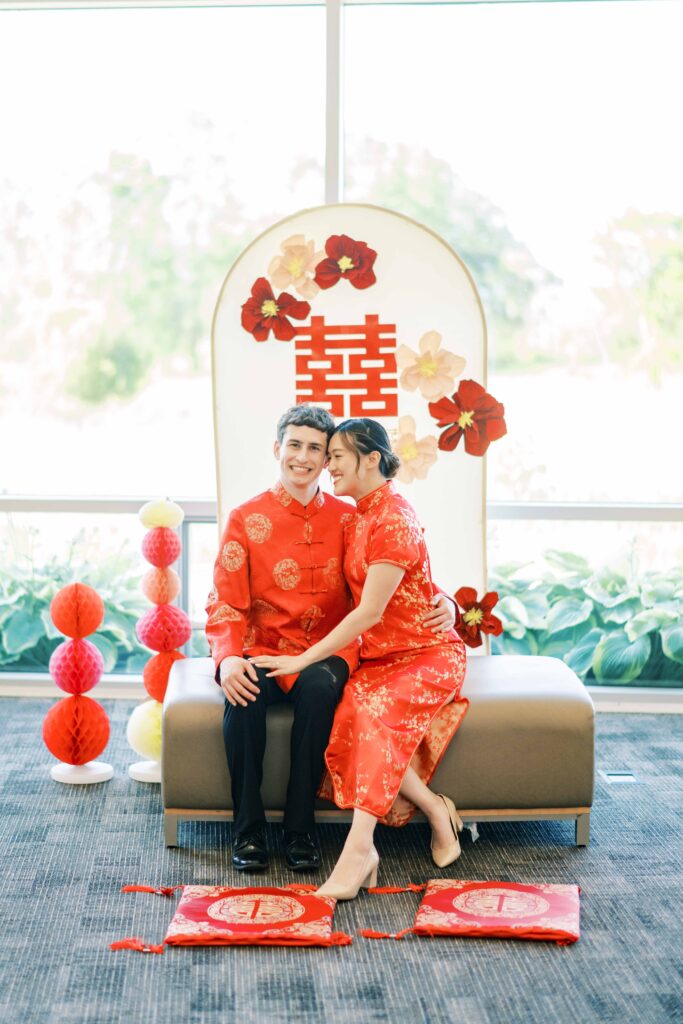 wedding tea ceremony tradition; double happiness