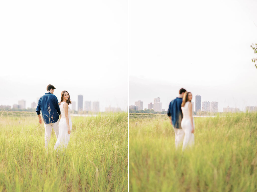 Chicago studio and outdoor engagement session