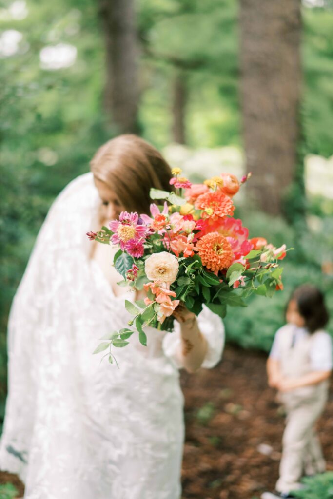colorful bridal bouquets