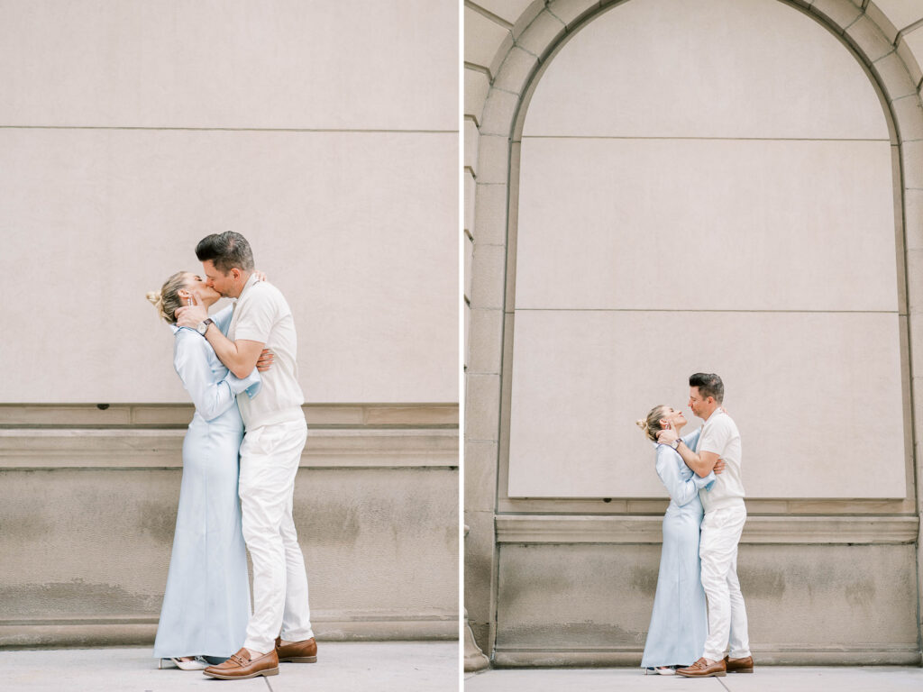 engagement photos at The Art Institute of Chicago (ARTIC)