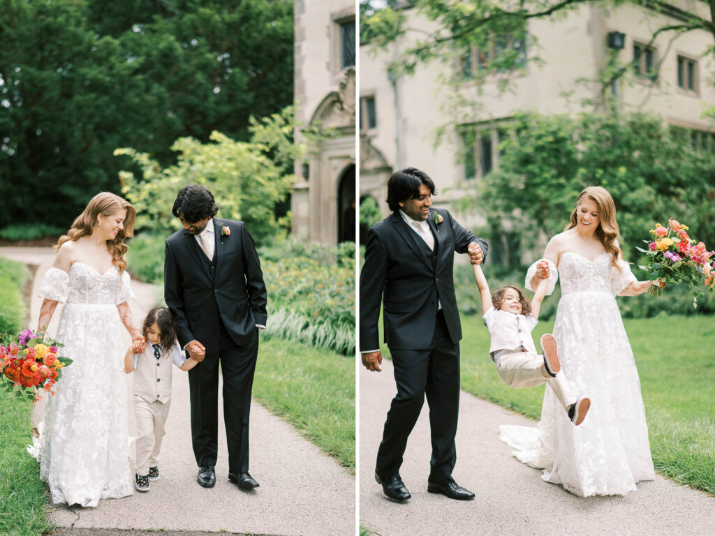 wedding ceremony with kids