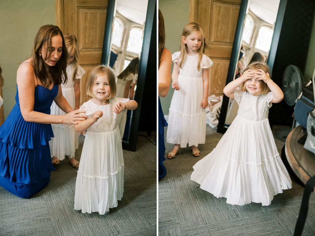 ivory flower girl dresses with lace and ruffles
