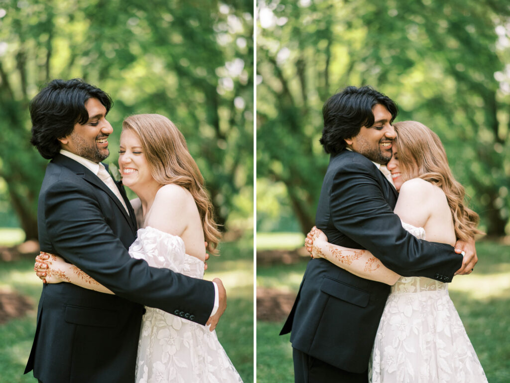 garden wedding, Chicago; modern fine art wedding portraits by Danielle Heinson Photography