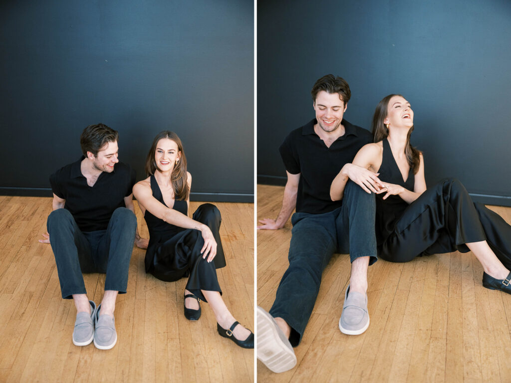 Chicago studio and outdoor engagement session