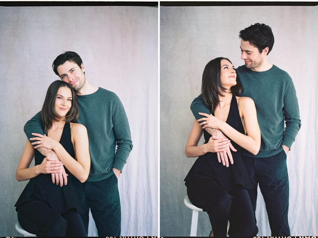 Chicago studio and outdoor engagement session