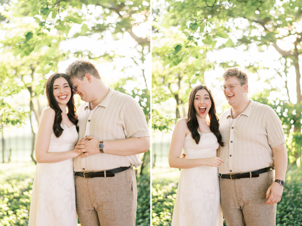Chicago garden engagement photos