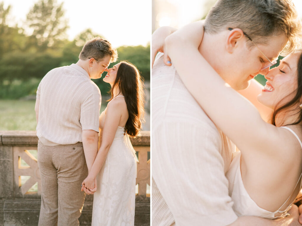 Chicago garden engagement photos