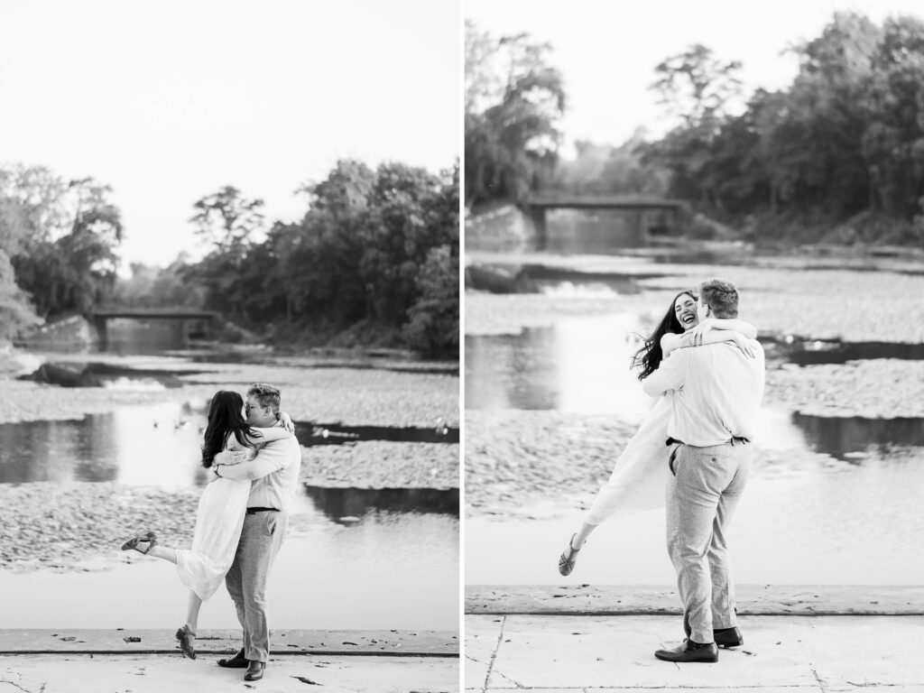 duck pond engagement photo session Chicago